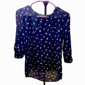 Sweet Rain Blue Top Sz M